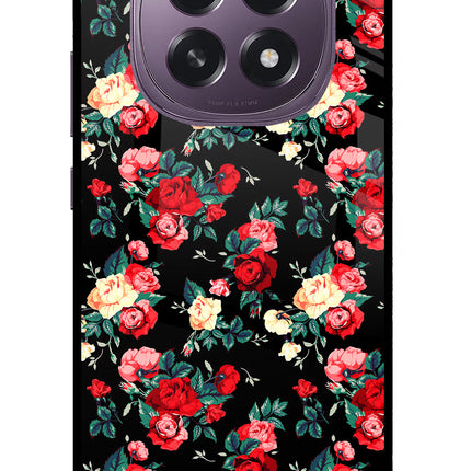 Rose Pattern Oppo F29 5G Glass Case
