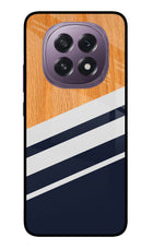 Blue and white wooden Oppo F29 5G Glass Case