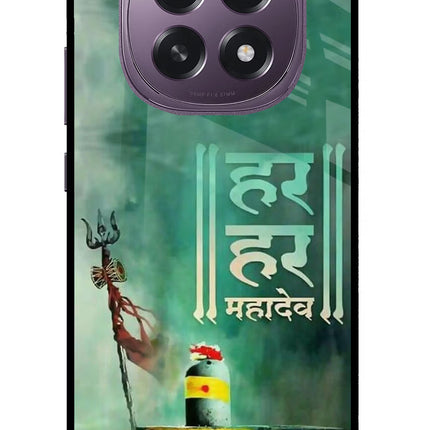 Har Har Mahadev Shivling Oppo F29 5G Glass Case Back Cover by Casekaro