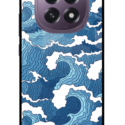 Blue Waves Oppo F29 5G Glass Case