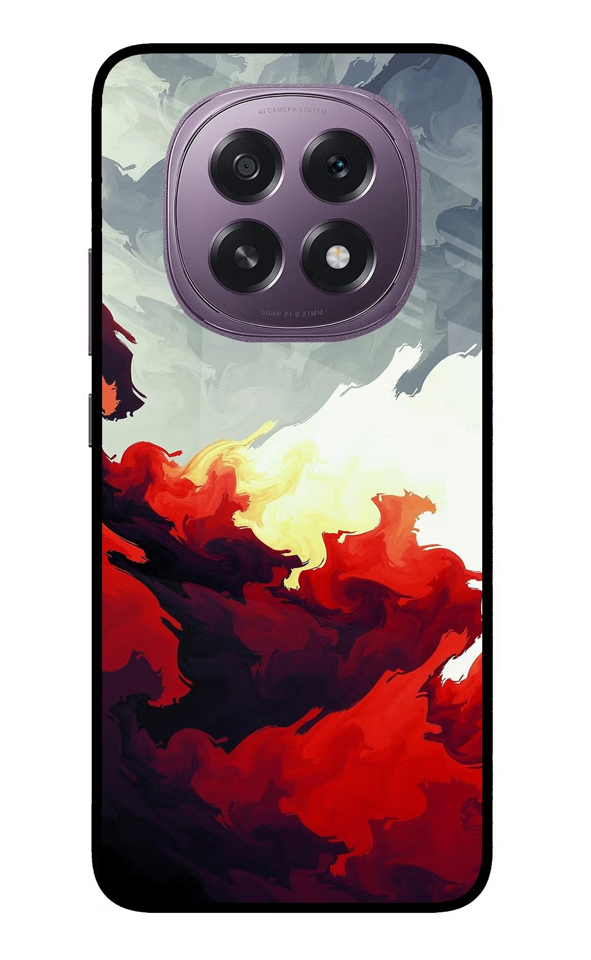 Fire Cloud Oppo F29 5G Glass Case Back Cover by Casekaro