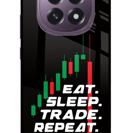 Eat Sleep Trade Repeat Oppo F29 5G Glass Case