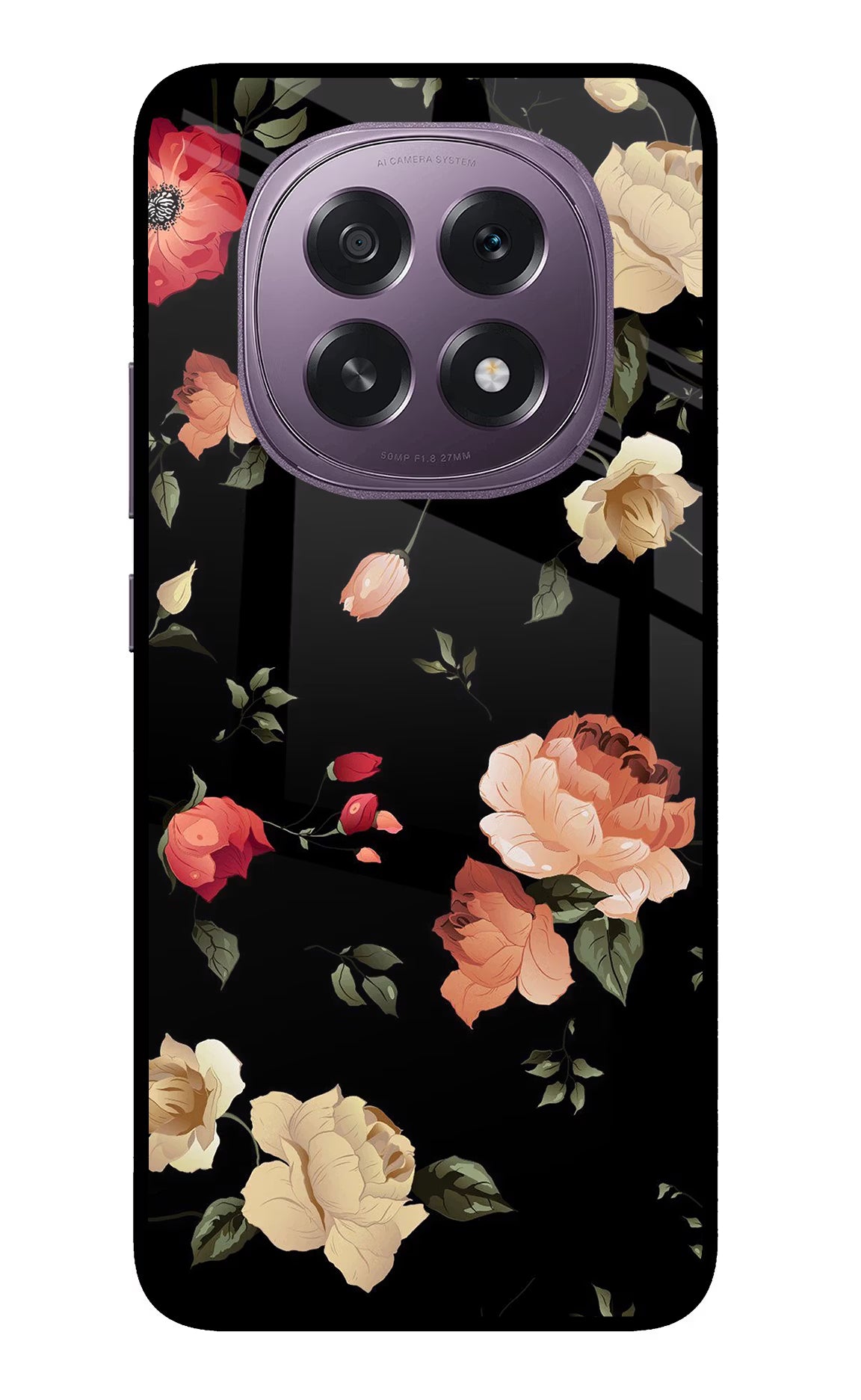 Flowers Oppo F29 5G Glass Case Back Cover by Casekaro