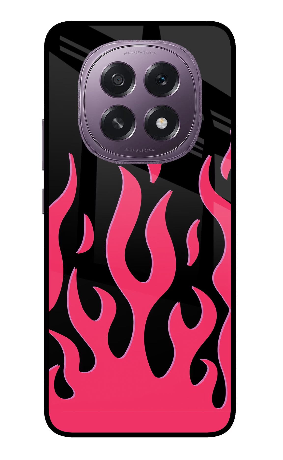 Fire Flames Oppo F29 5G Glass Case Back Cover by Casekaro