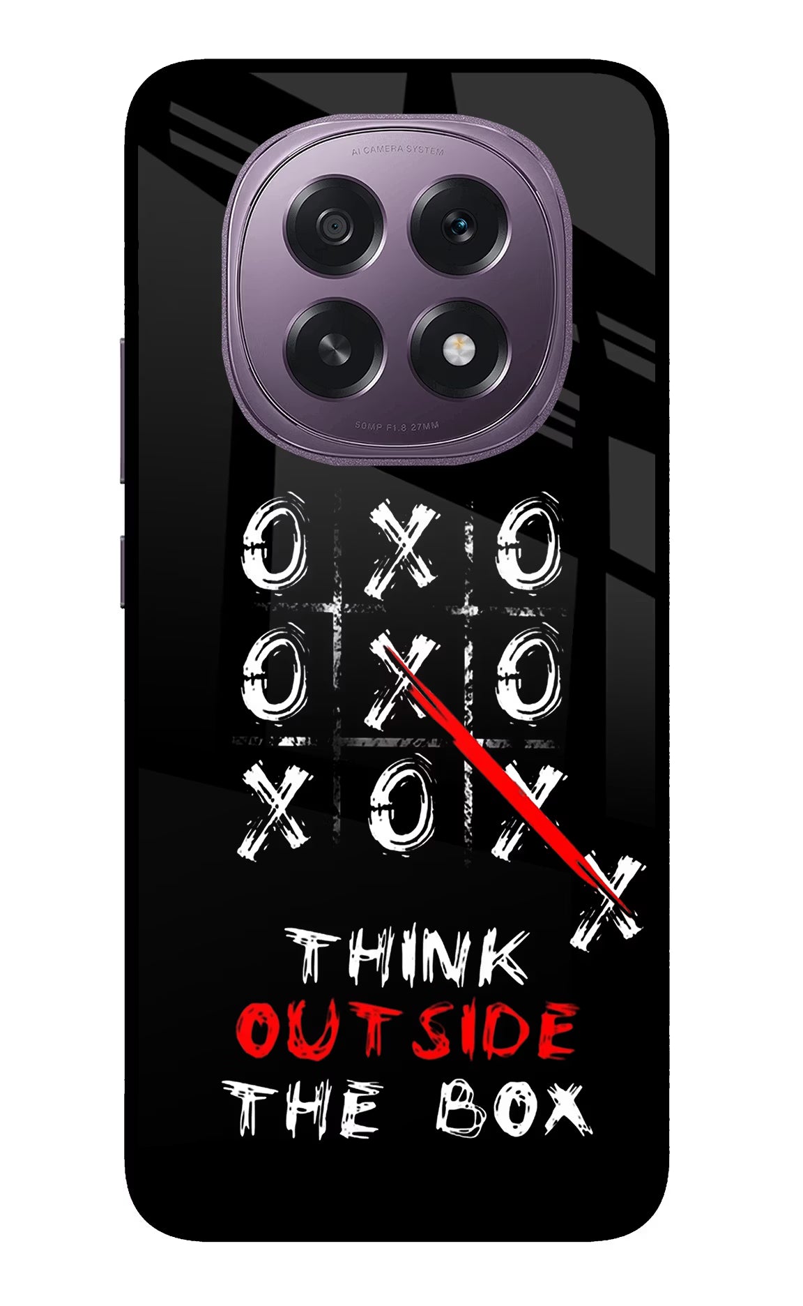 Think out of the BOX Oppo F29 5G Glass Case Back Cover by Casekaro