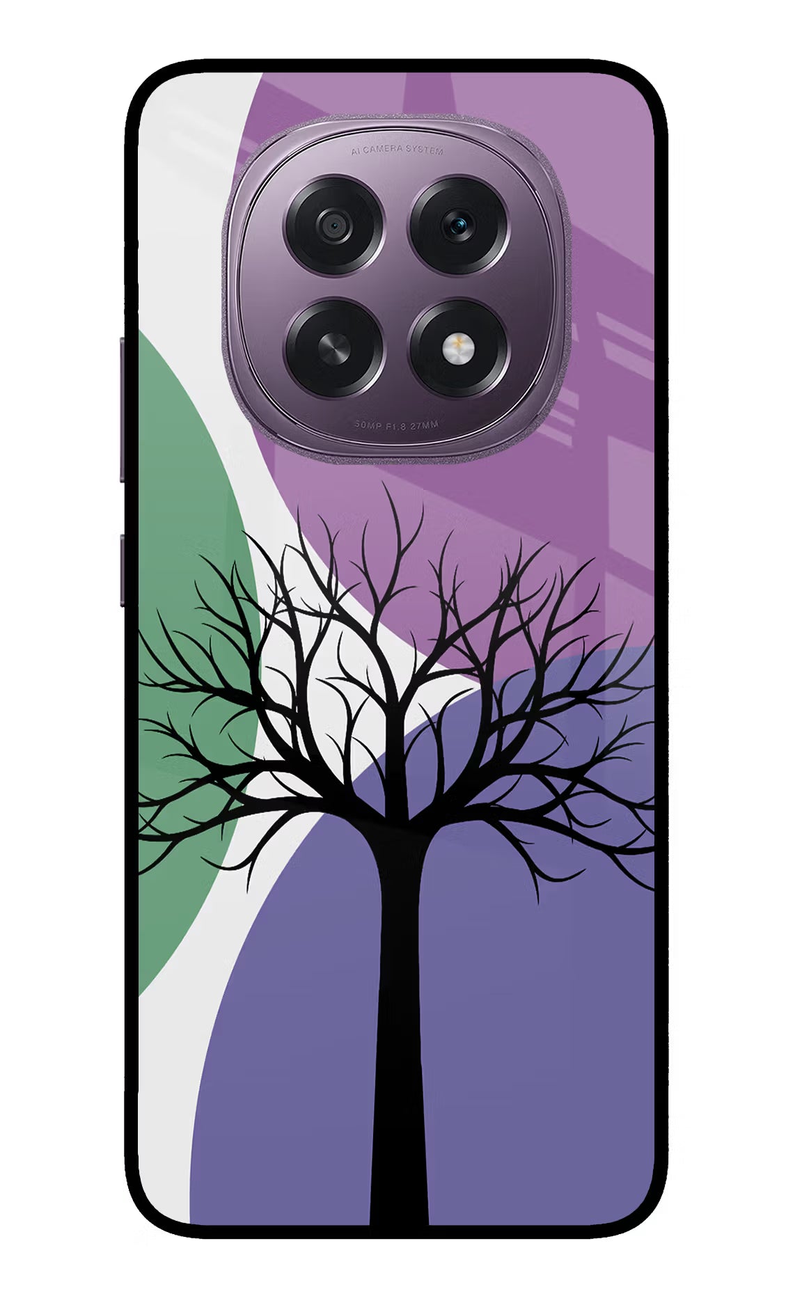 Tree Art Oppo F29 5G Glass Case Back Cover by Casekaro