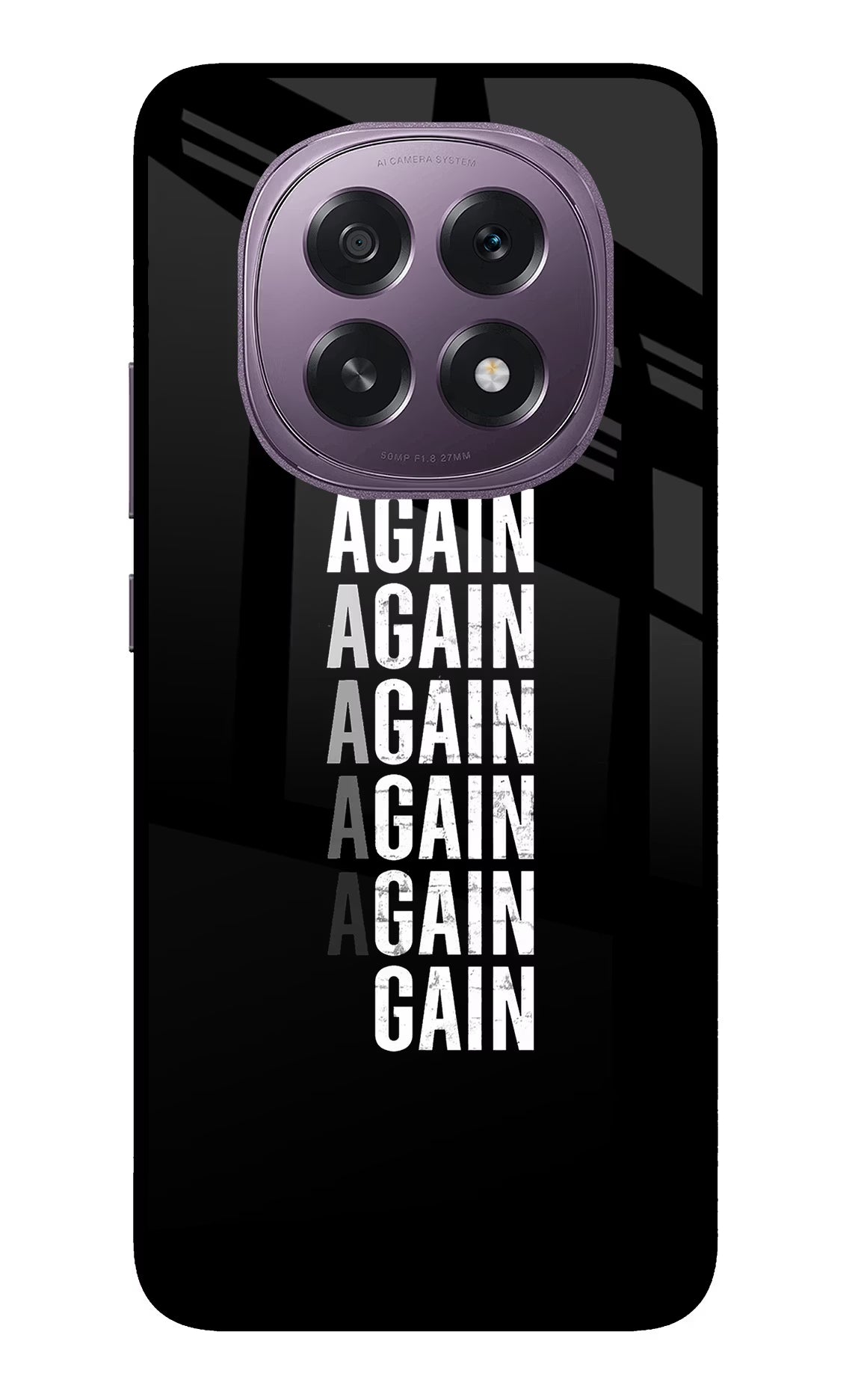 Again Again Gain Oppo F29 5G Glass Case Back Cover by Casekaro