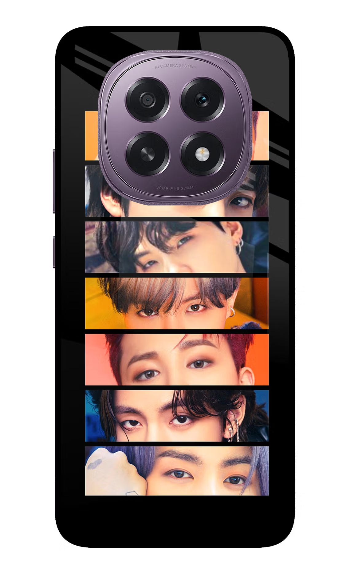 BTS Eyes Oppo F29 5G Glass Case Back Cover by Casekaro