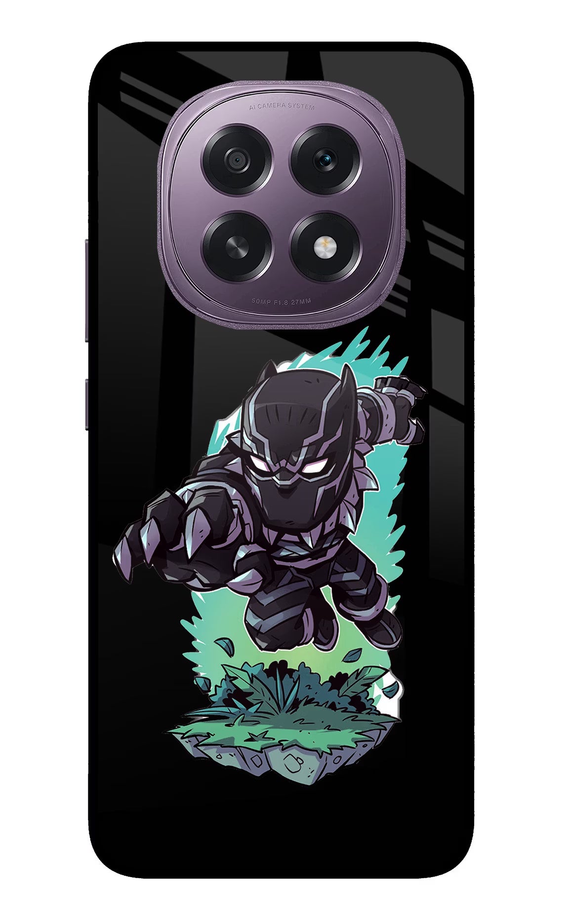 Black Panther Oppo F29 5G Glass Case Back Cover by Casekaro