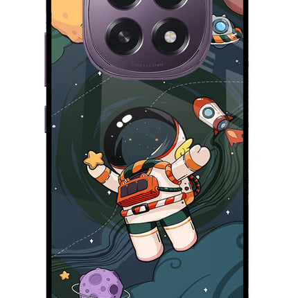 Cartoon Astronaut Oppo F29 5G Glass Case