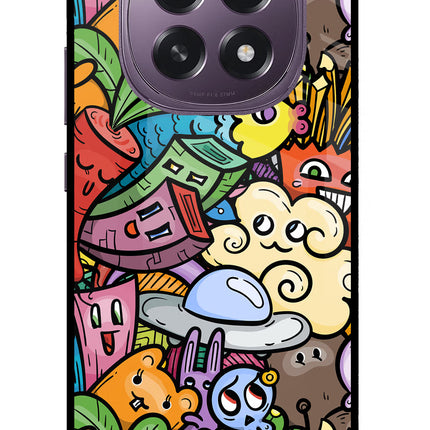 Veggie Doodle Oppo F29 5G Glass Case