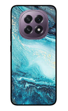Blue Glitter Marble Oppo F29 5G Glass Case