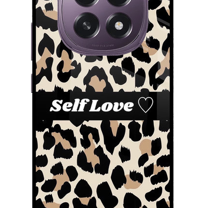 Leopard Print Self Love Oppo F29 5G Glass Case