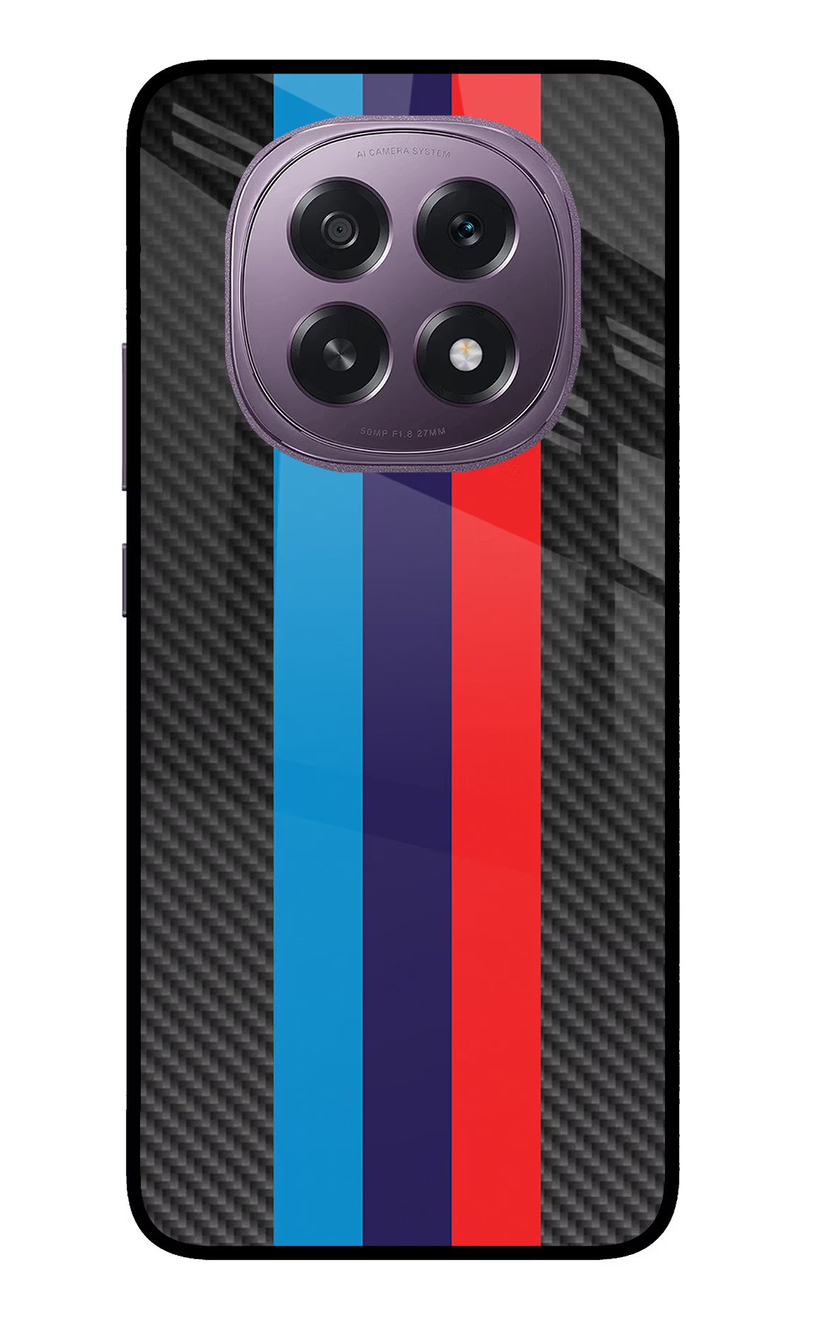 BMW Stripes Pattern Oppo F29 5G Glass Case