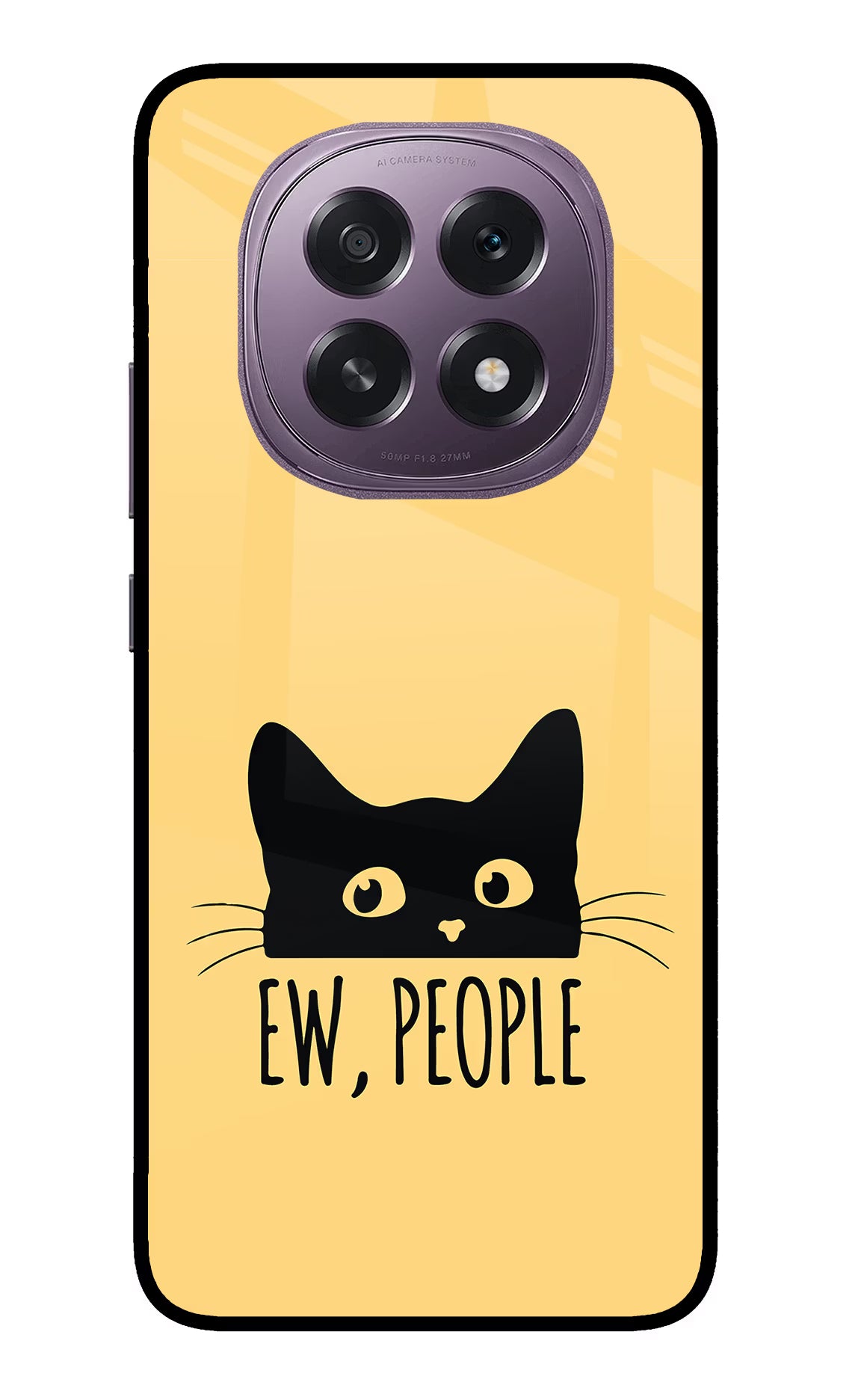 Ew People Catitude Oppo F29 5G Glass Case Back Cover by Casekaro