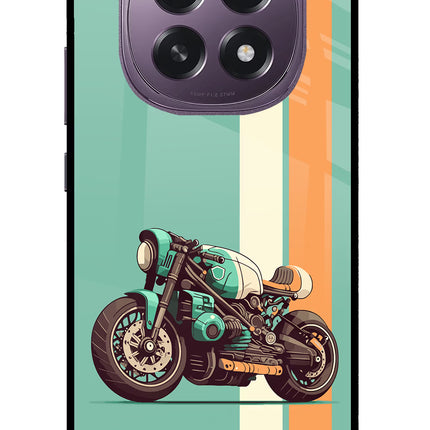 Striped Moto Drift Oppo F29 5G Glass Case