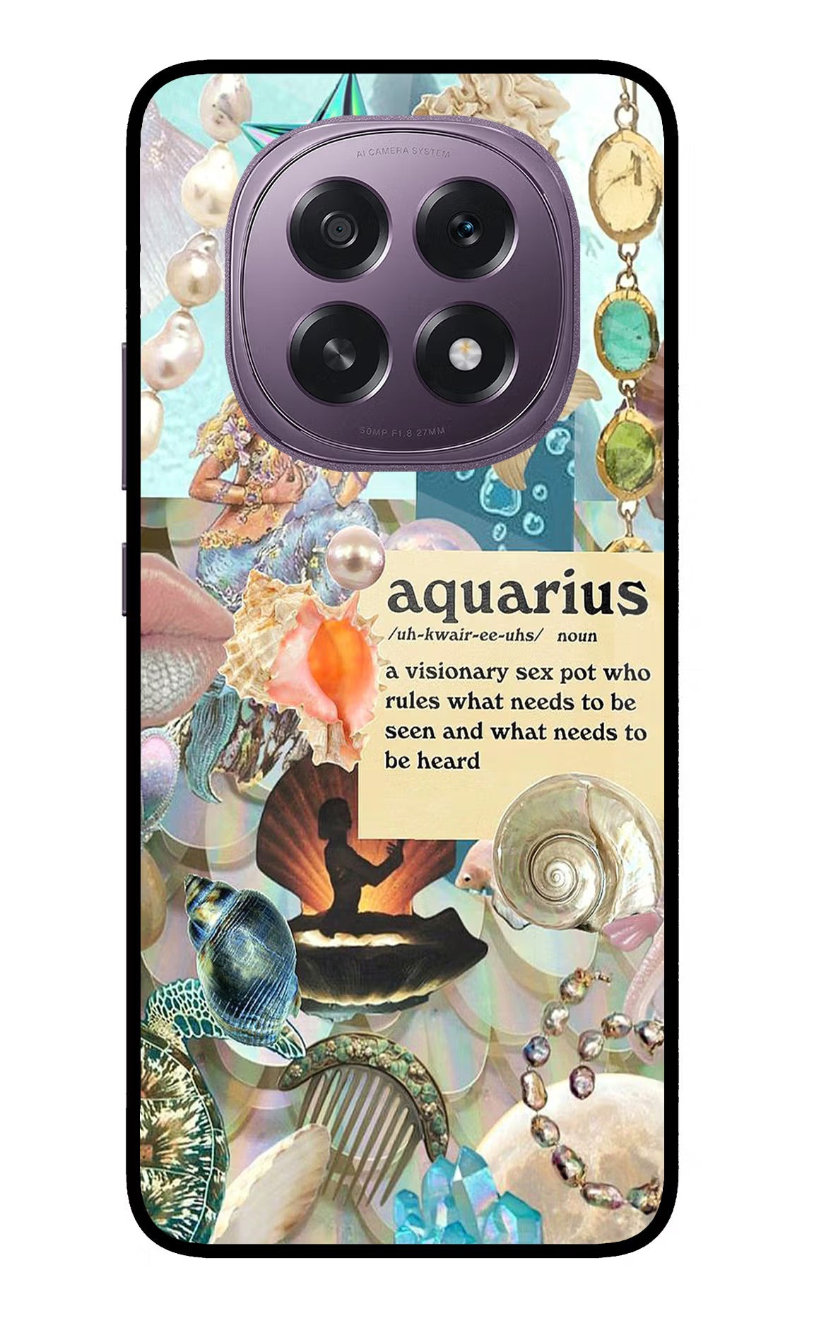Aquarius Zodiac Oppo F29 5G Glass Case