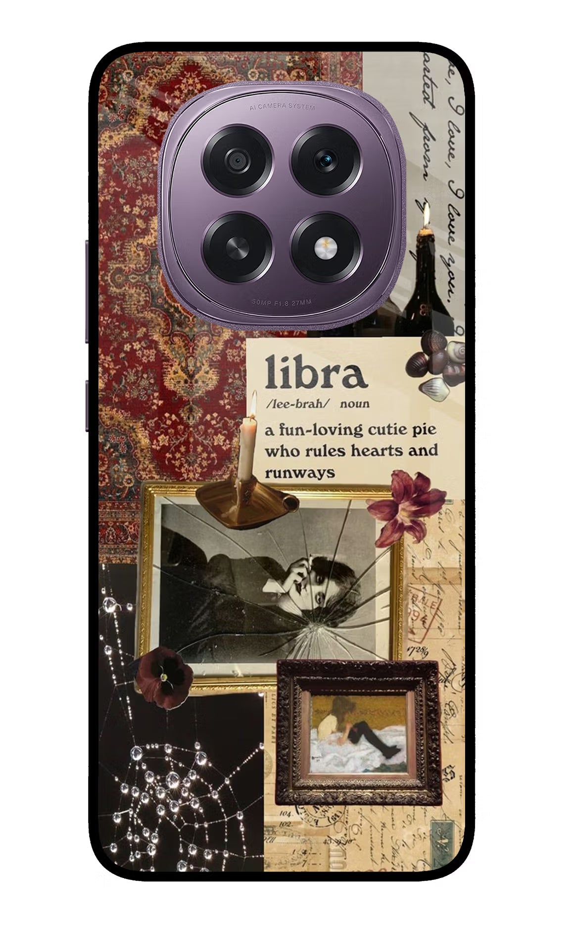 Libra Zodiac Oppo F29 5G Glass Case Back Cover by Casekaro