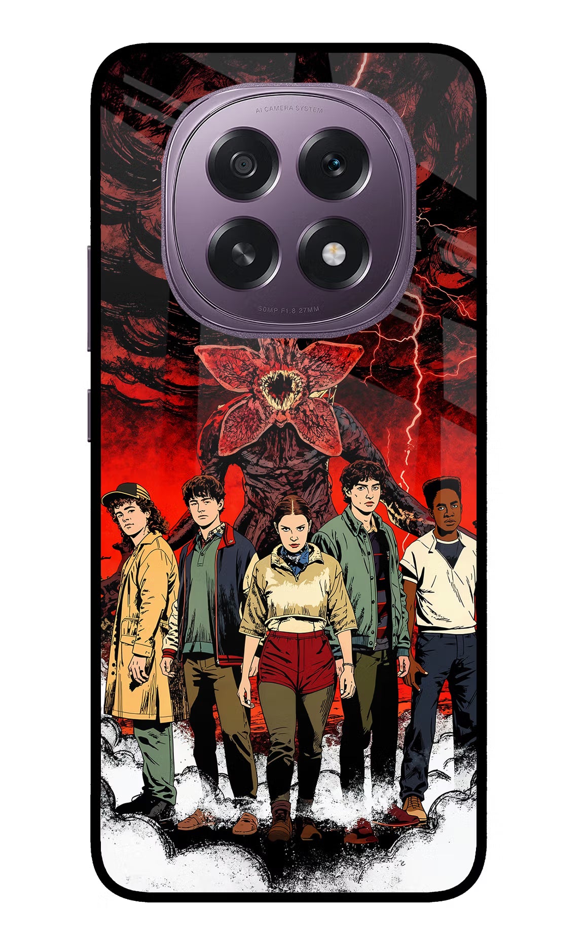 Ordinary Things Characters Oppo F29 5G Glass Case Back Cover by Casekaro