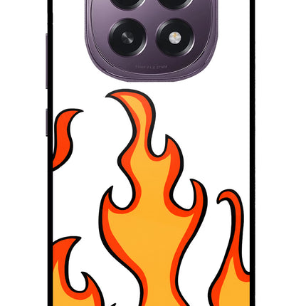 Fired Up – White Oppo F29 5G Glass Case