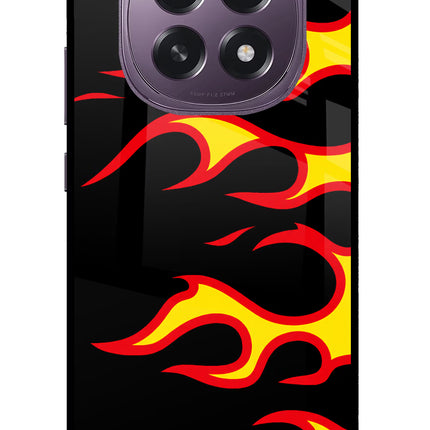 Side Sweep Flames Oppo F29 5G Glass Case