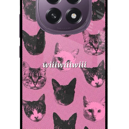Pink Cats Oppo F29 5G Glass Case