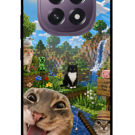 Minecraft Cat Chaos Oppo F29 5G Glass Case
