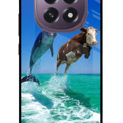 Dolphin vs Cow Oppo F29 5G Glass Case