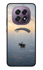 Skydiving Cow Oppo F29 5G Glass Case