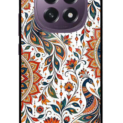 White Mayura Oppo F29 5G Glass Case
