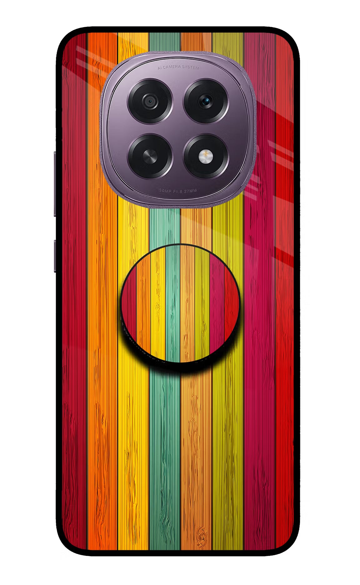 Multicolor Wooden Oppo F29 5G Pop Case by Casekaro