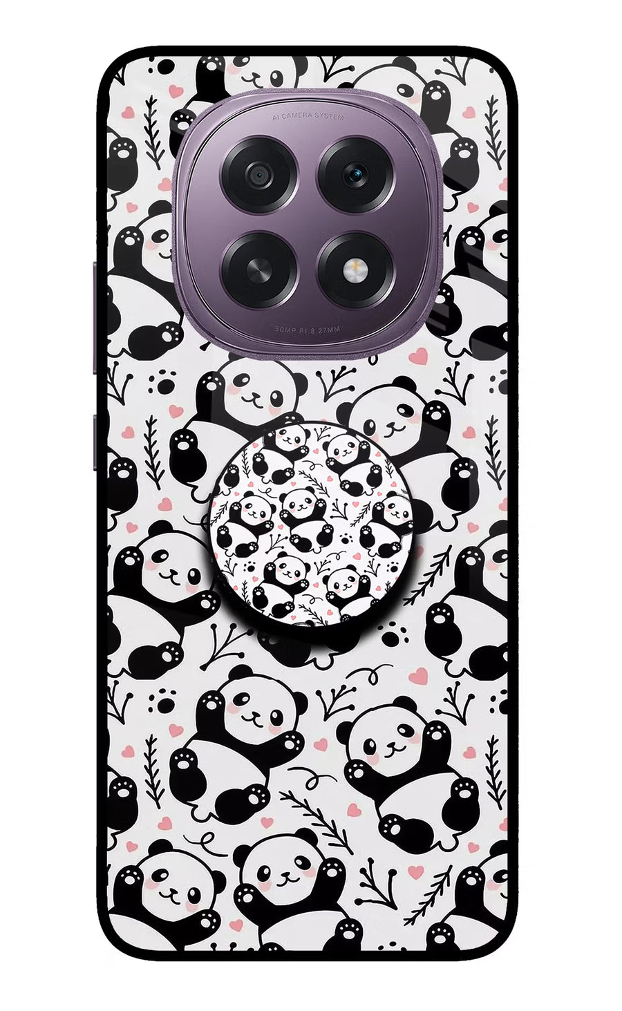 Cute Panda Oppo F29 5G Pop Case, Glass case