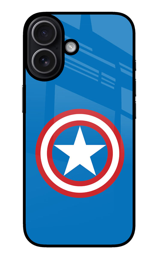 Captain America Logo iPhone 17 Glass Case
