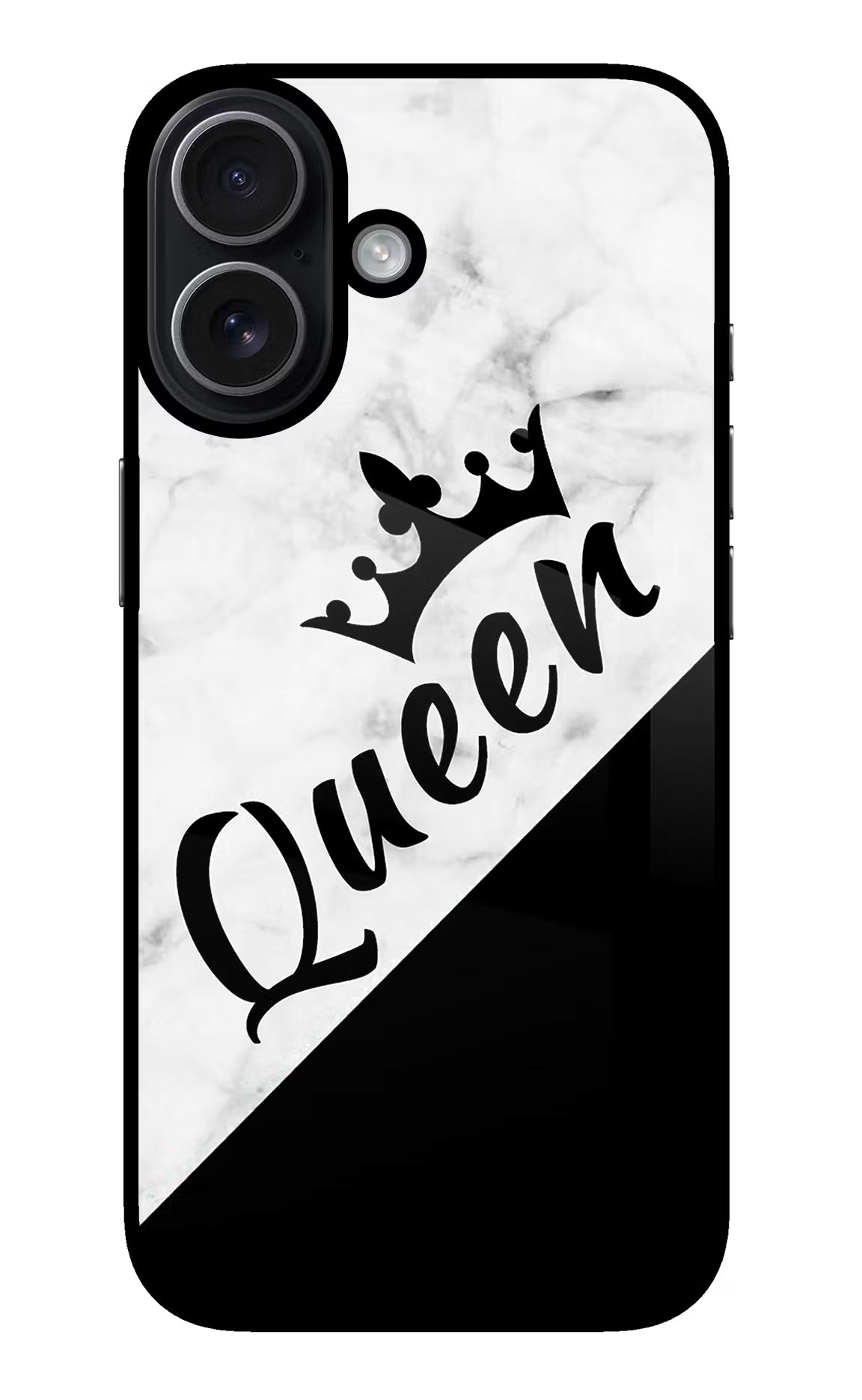 Queen iPhone 17 Glass Case Back Cover by Casekaro