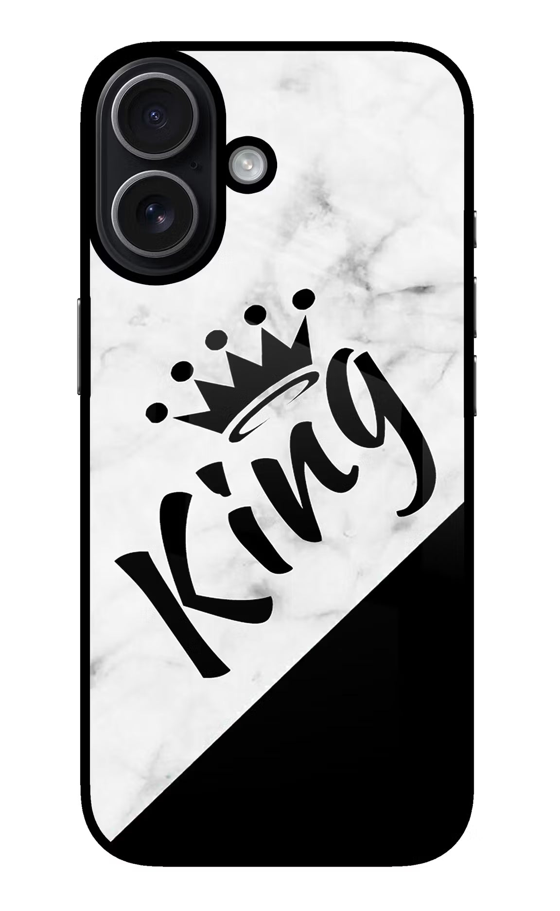 King iPhone 17 Glass Case Back Cover by Casekaro