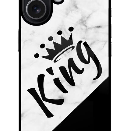 King iPhone 17 Glass Case Back Cover by Casekaro
