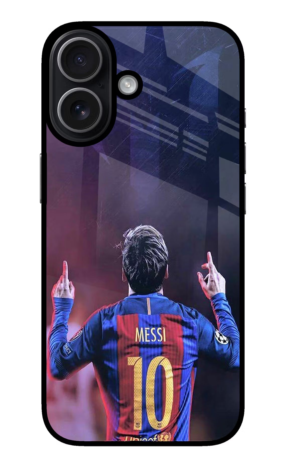 Messi iPhone 17 Glass Case Back Cover by Casekaro