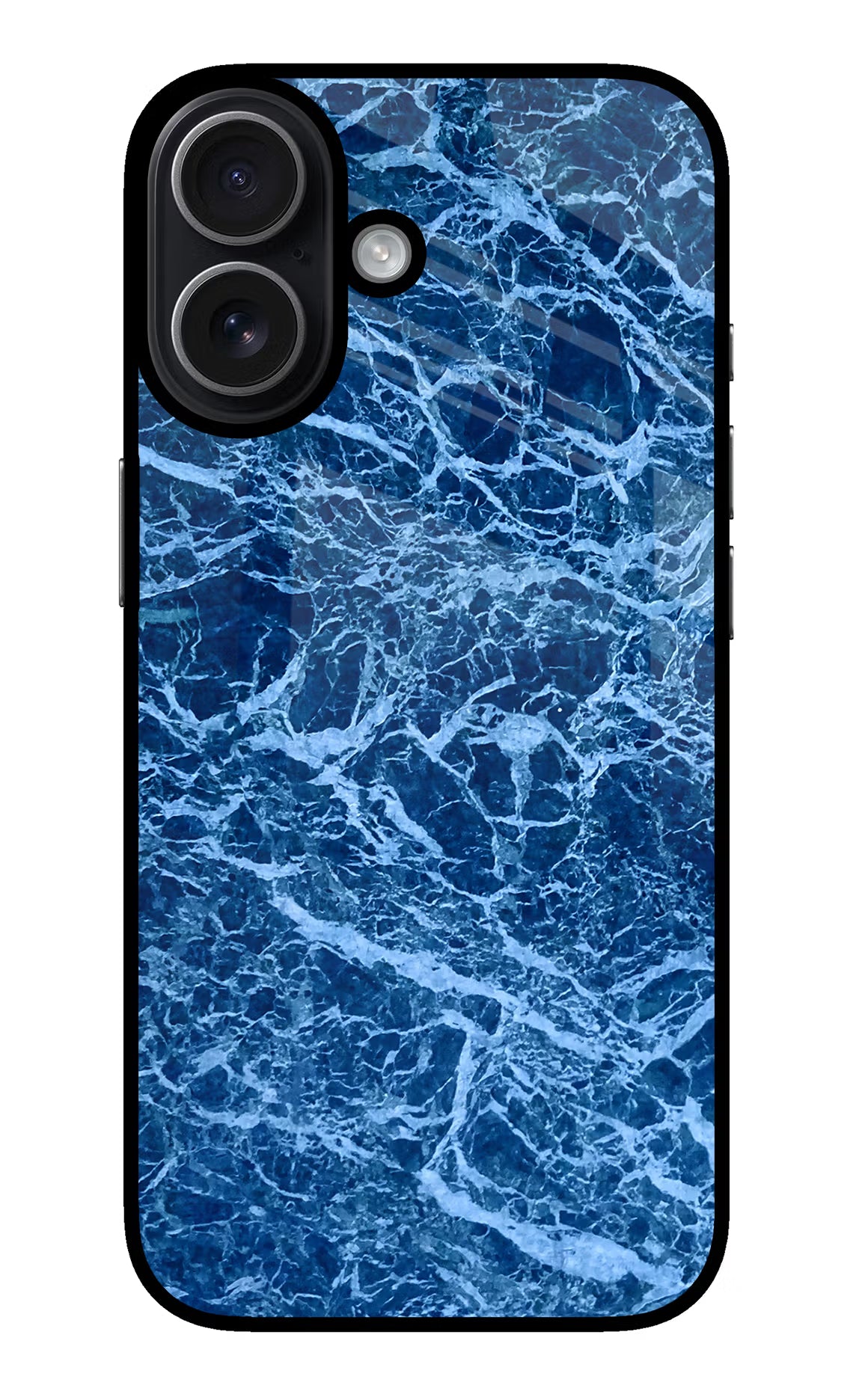 Blue Marble iPhone 17 Glass Case Back Cover by Casekaro