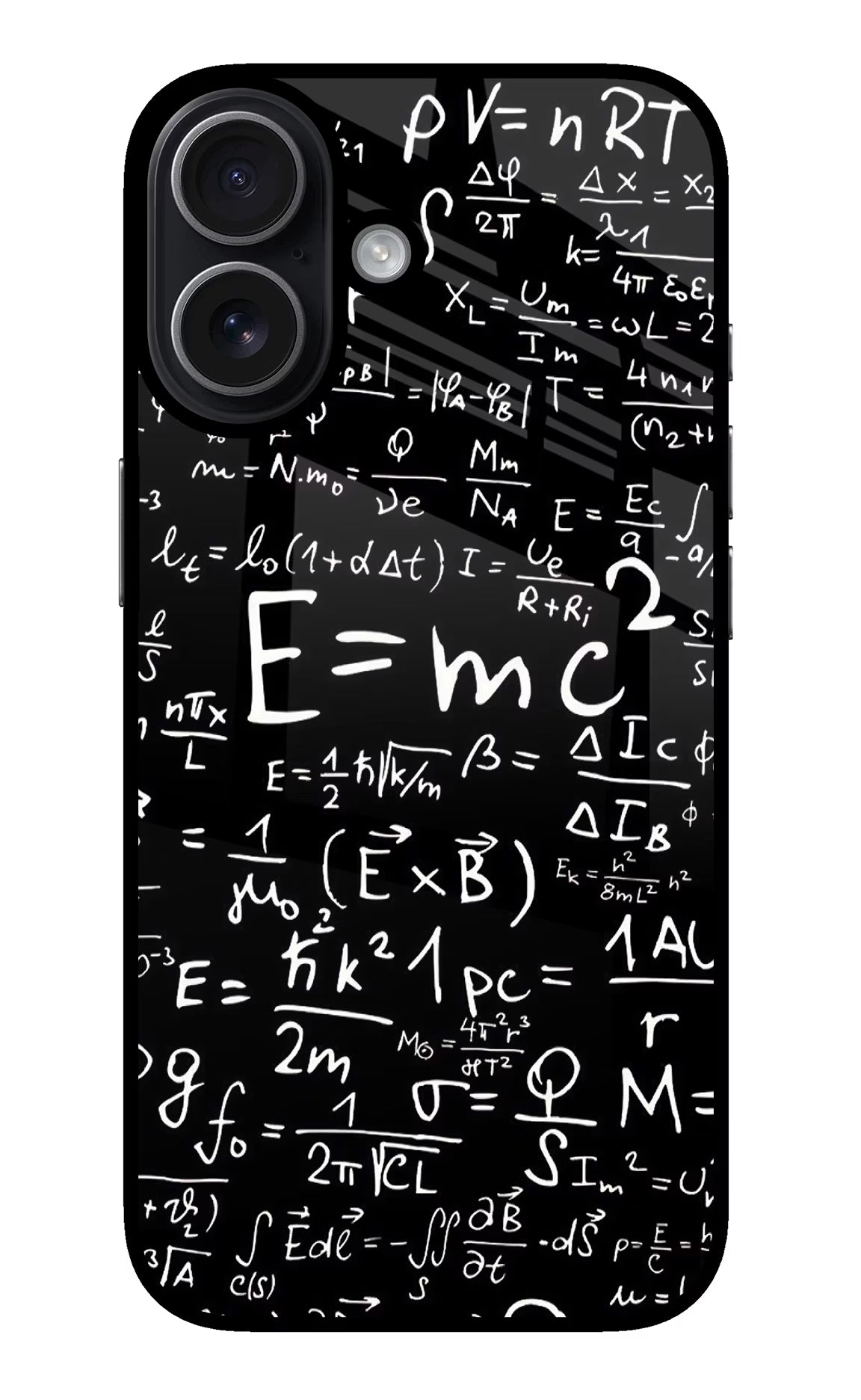 Physics Formula iPhone 17 Glass Case Back Cover by Casekaro