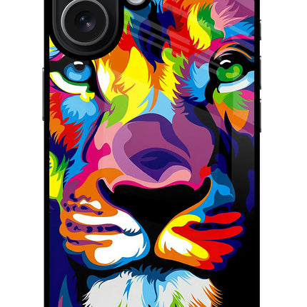 Lion iPhone 17 Glass Case Back Cover by Casekaro
