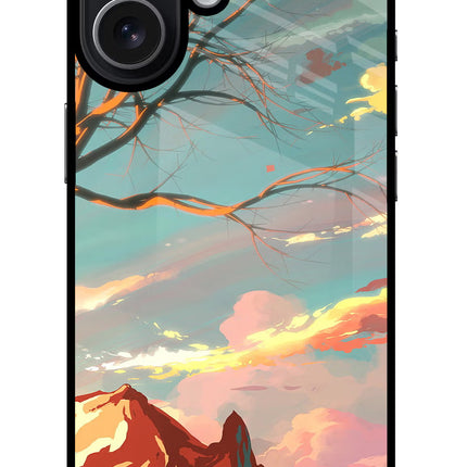 Scenery iPhone 17 Glass Case Back Cover by Casekaro