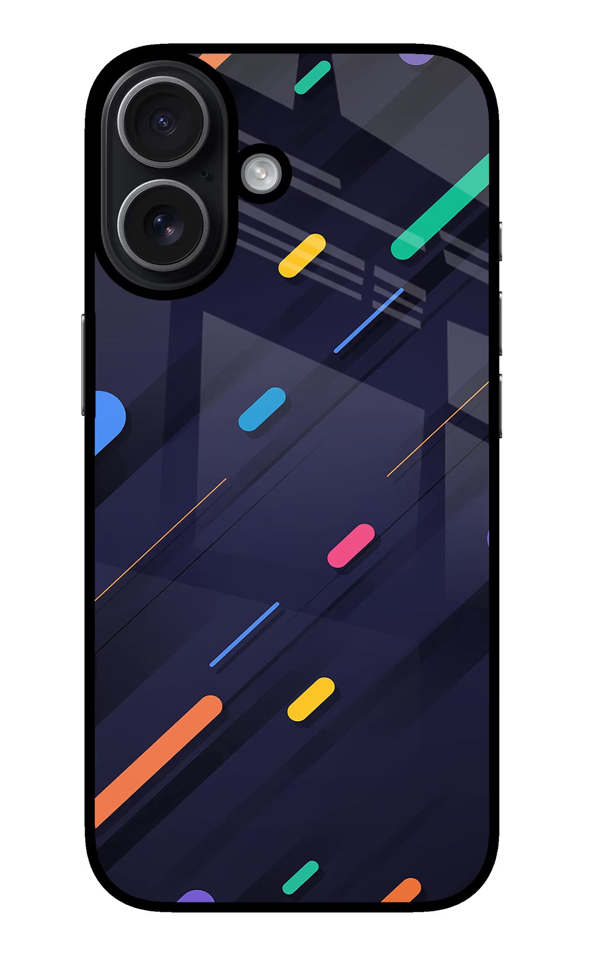 Abstract Design iPhone 17 Glass Case