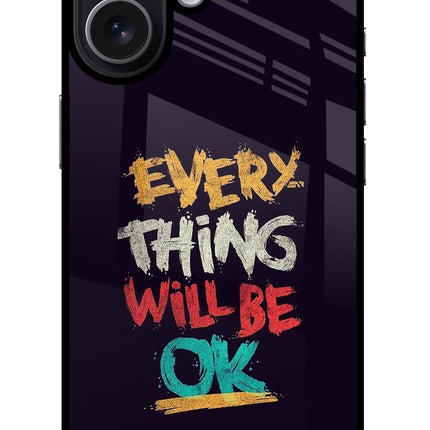 Everything Will Be Ok iPhone 17 Glass Case