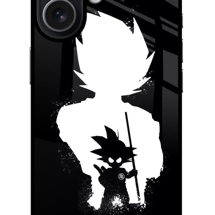 Goku Shadow iPhone 17 Glass Case Back Cover by Casekaro