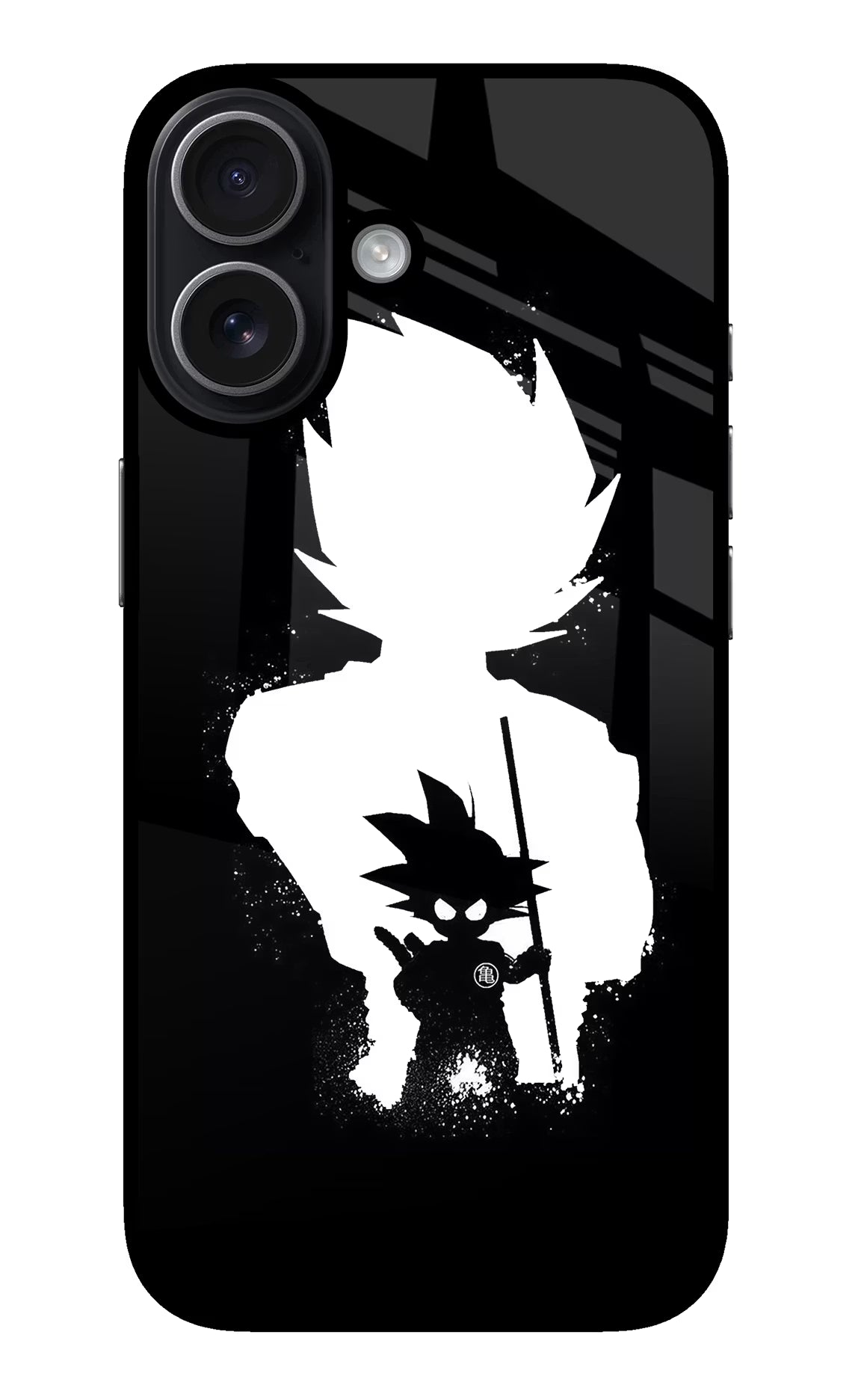 Goku Shadow iPhone 17 Glass Case Back Cover by Casekaro