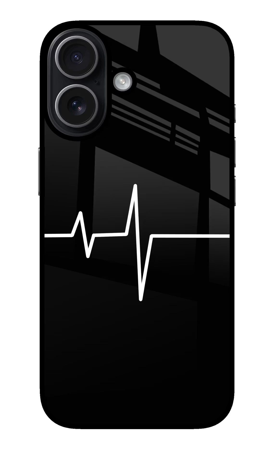 Heart Beats iPhone 17 Glass Case Back Cover by Casekaro