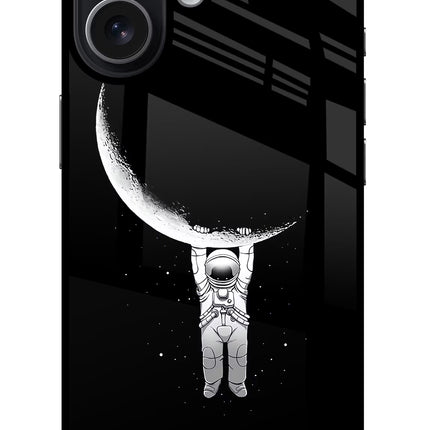 Moon Space iPhone 17 Glass Case