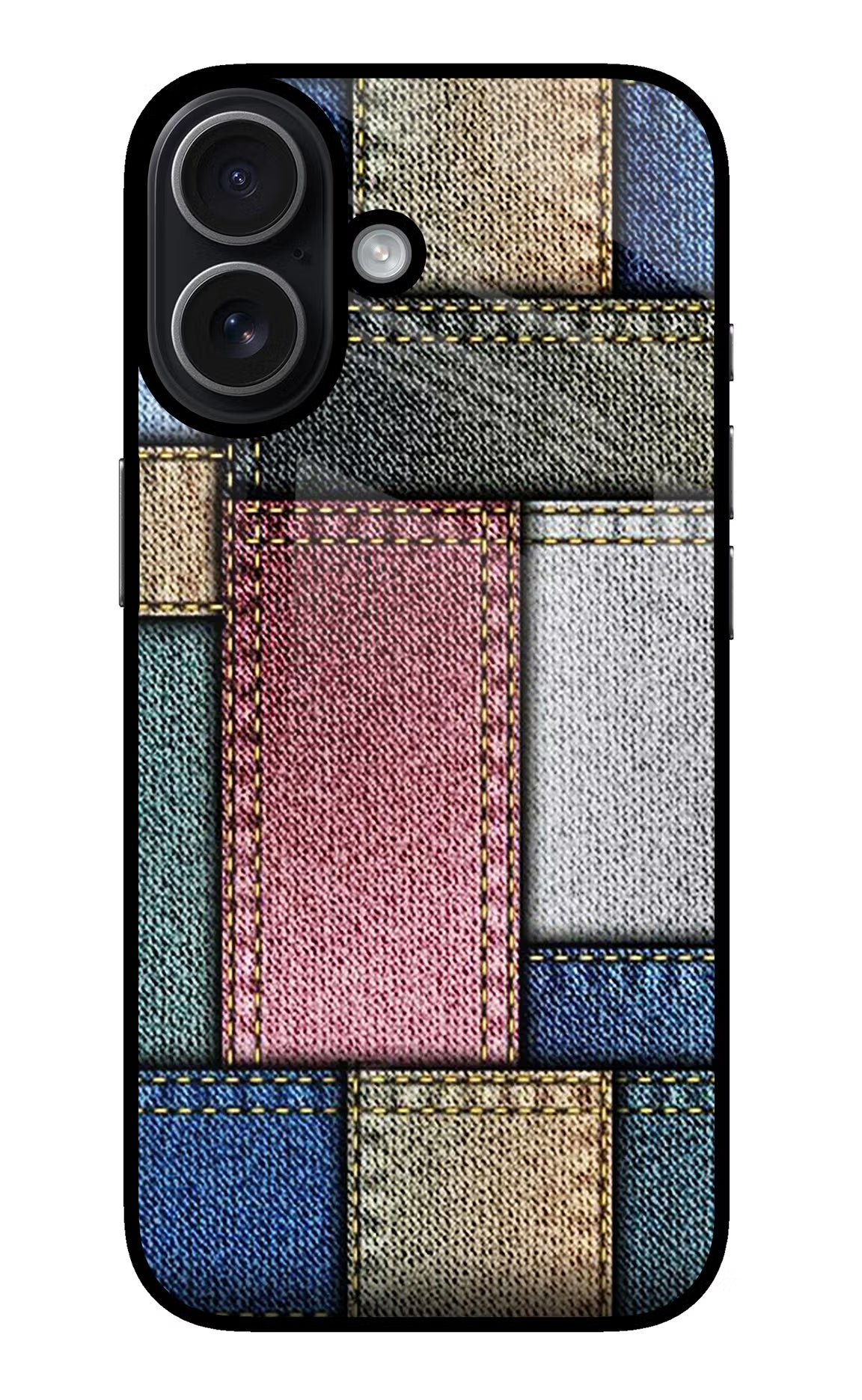 Multicolor Jeans iPhone 17 Glass Case Back Cover by Casekaro