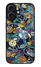 Space Abstract iPhone 17 Glass Case