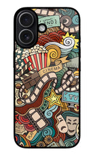 Cinema Abstract iPhone 17 Glass Case